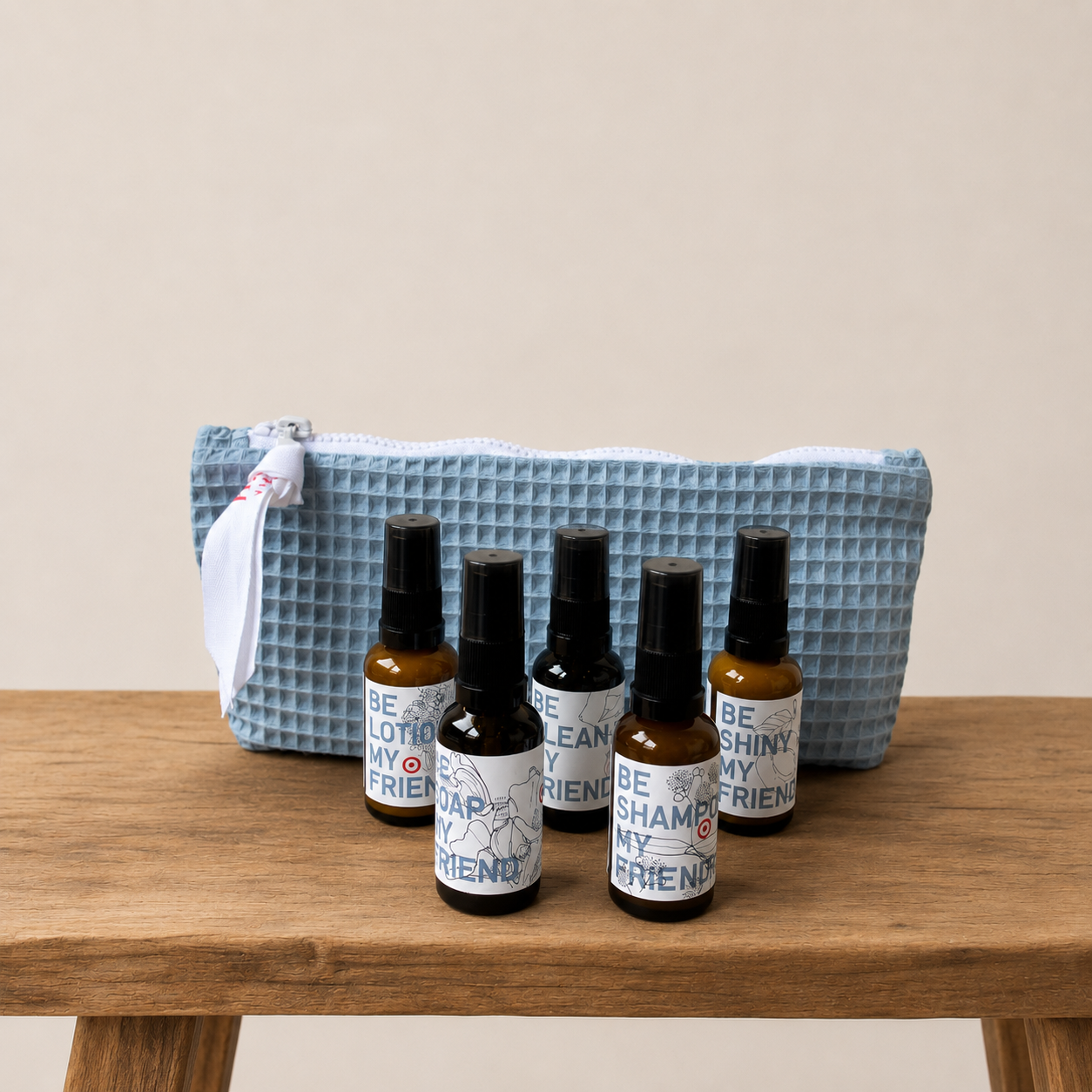 BE ANYWHERE Travel Set Vegane Naturkosmetik 5 Produkte