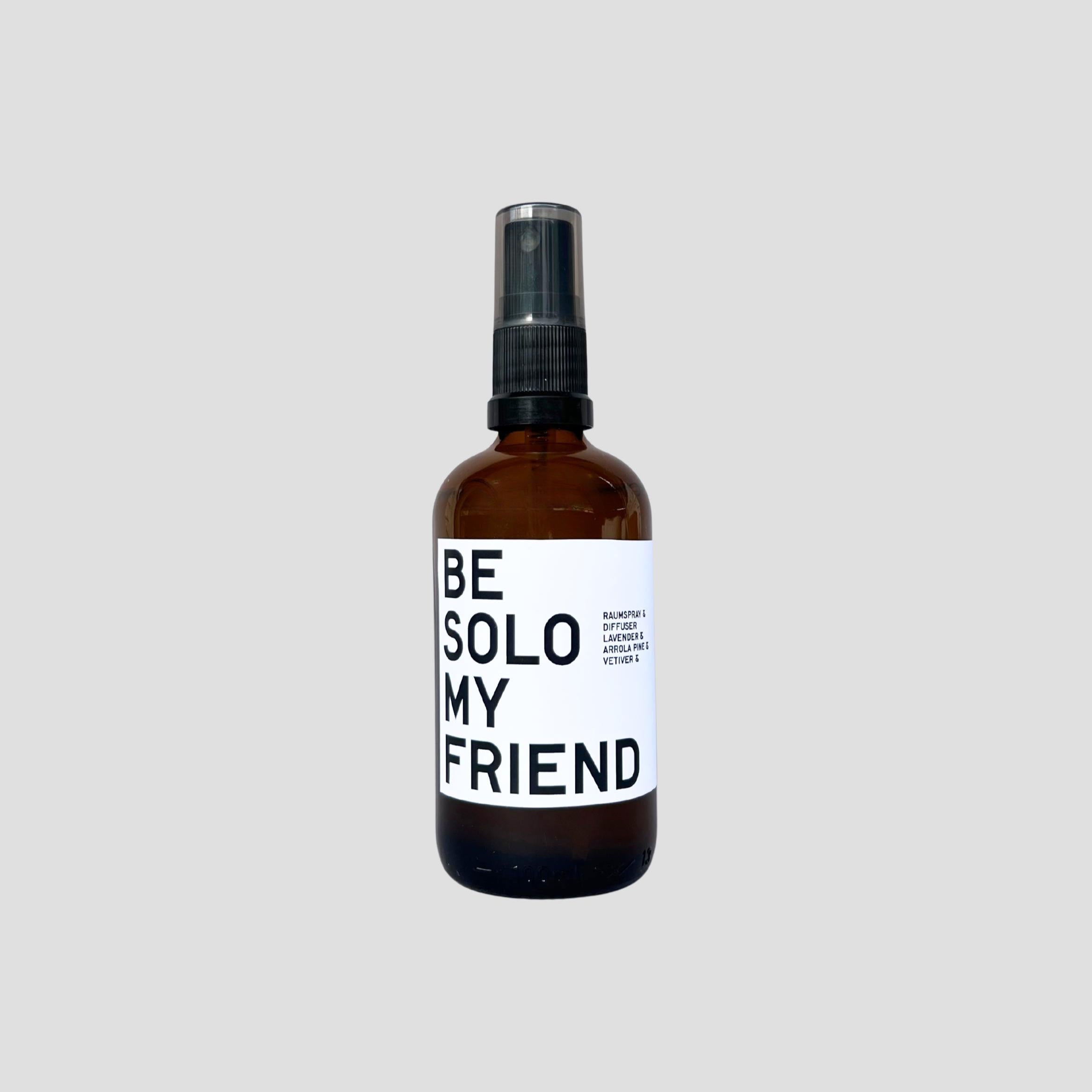 BE SOLO interior & room spray with lavender, Swiss stone pine & vetiver