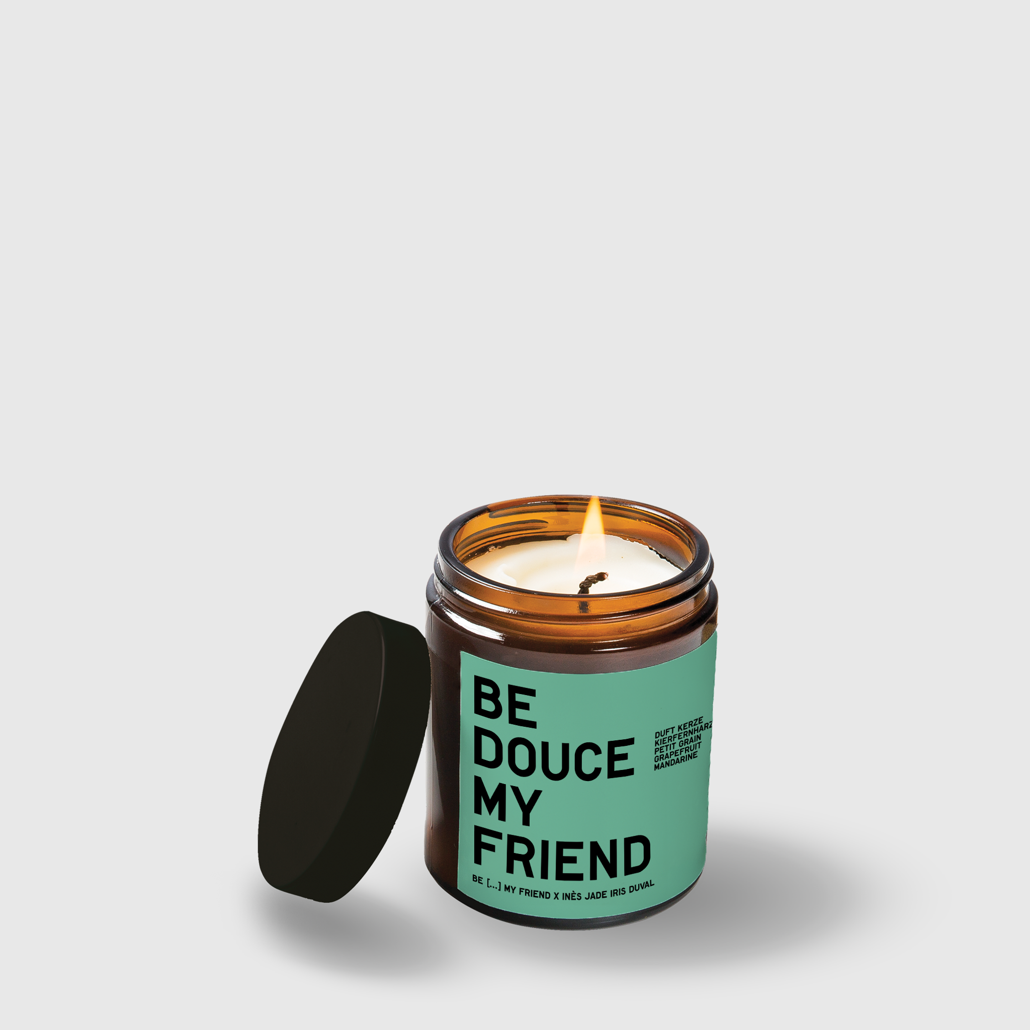 Scented candle with MANDARINE