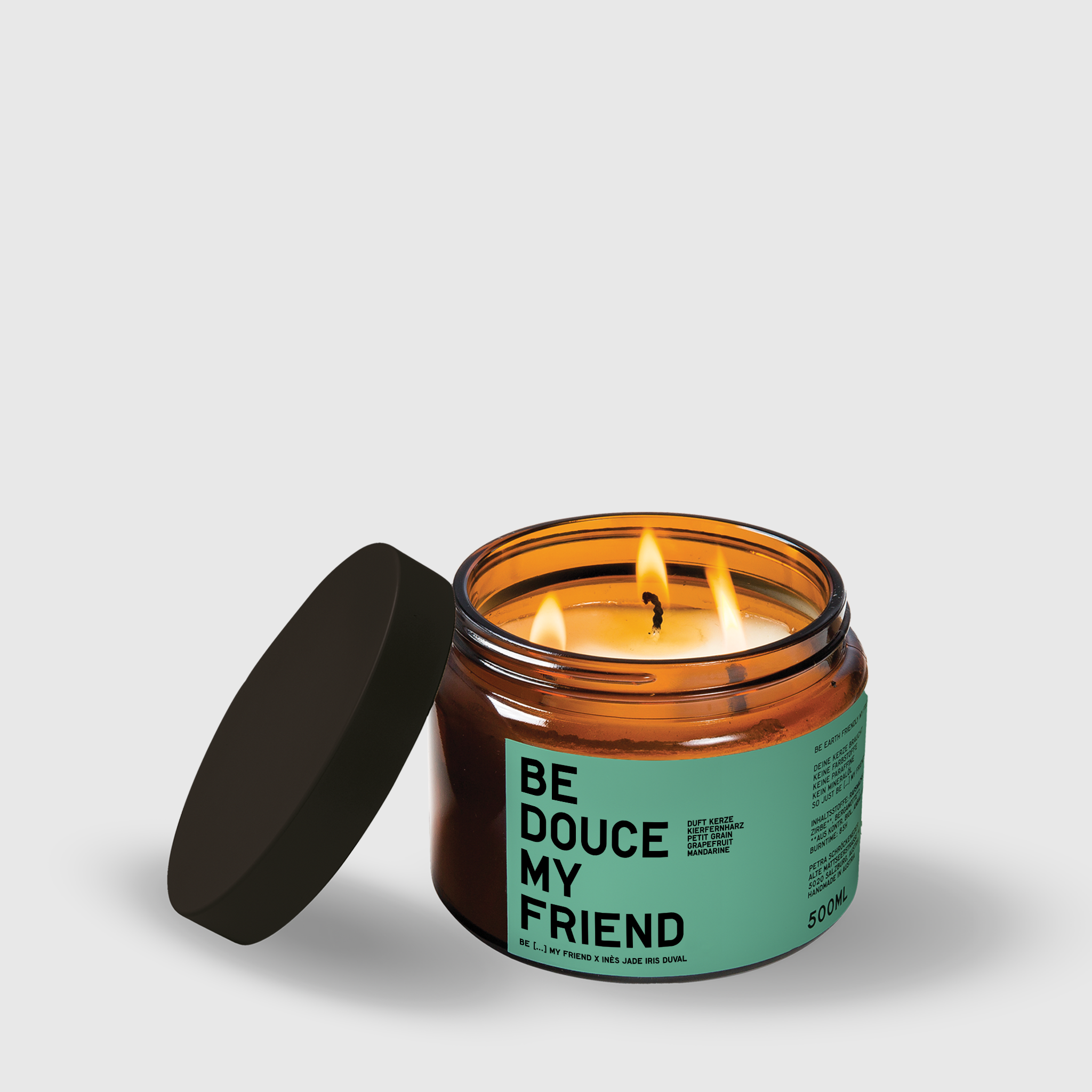 Scented candle with MANDARINE
