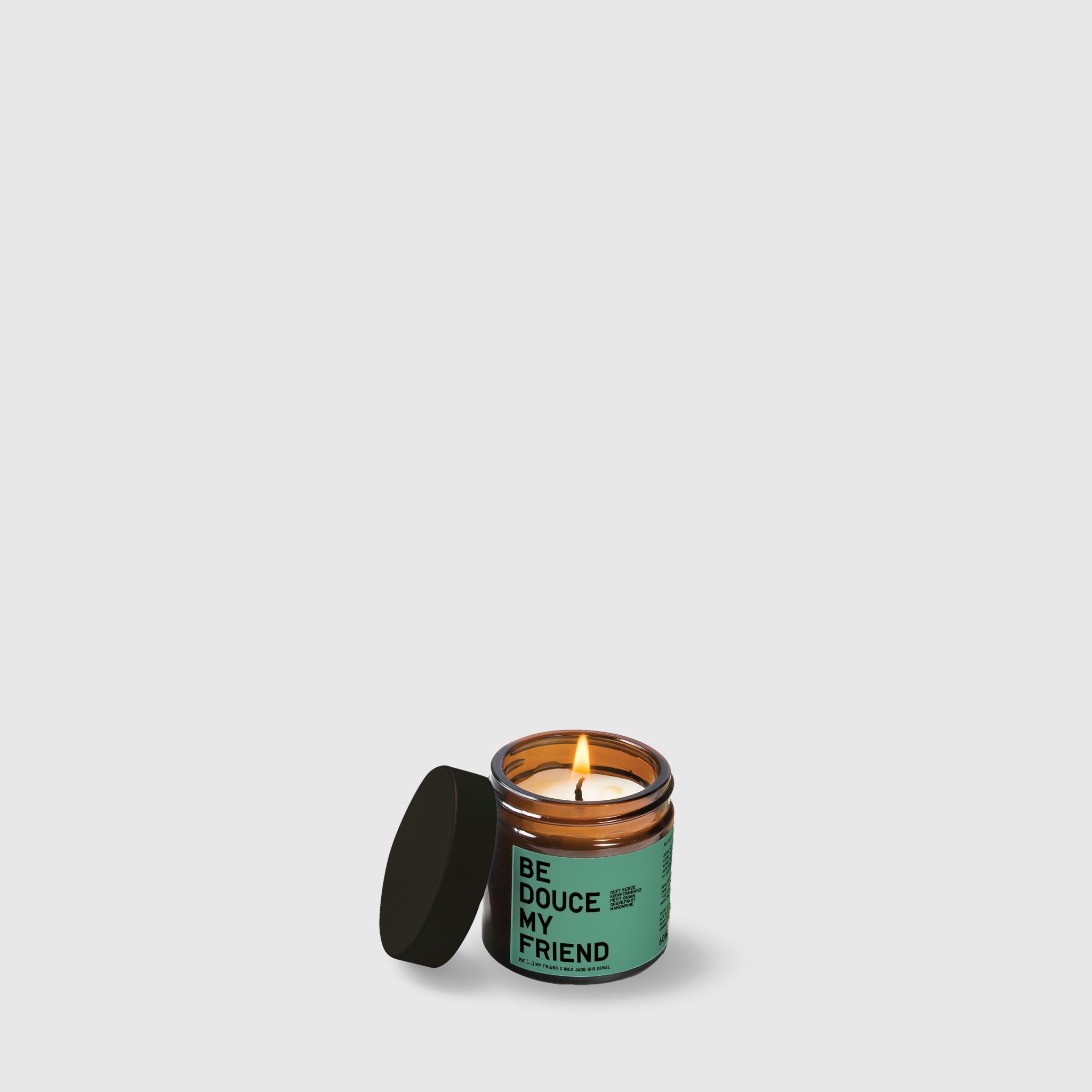 Scented candle with MANDARINE