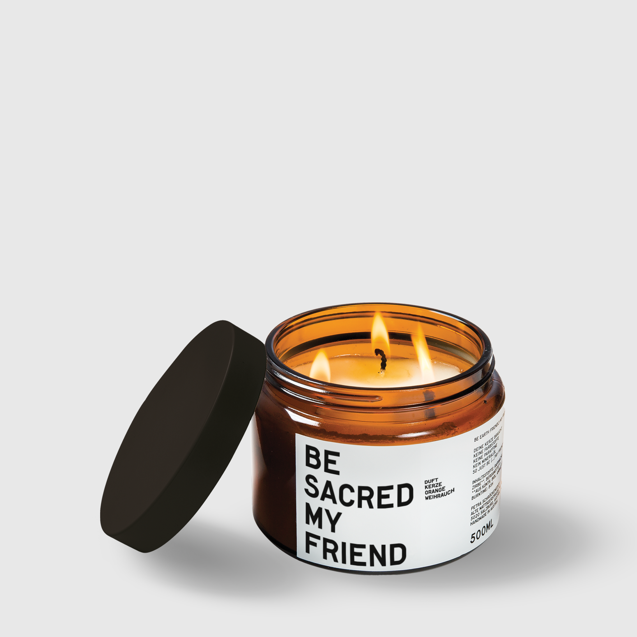 Scented candle with SWEET ORANGE