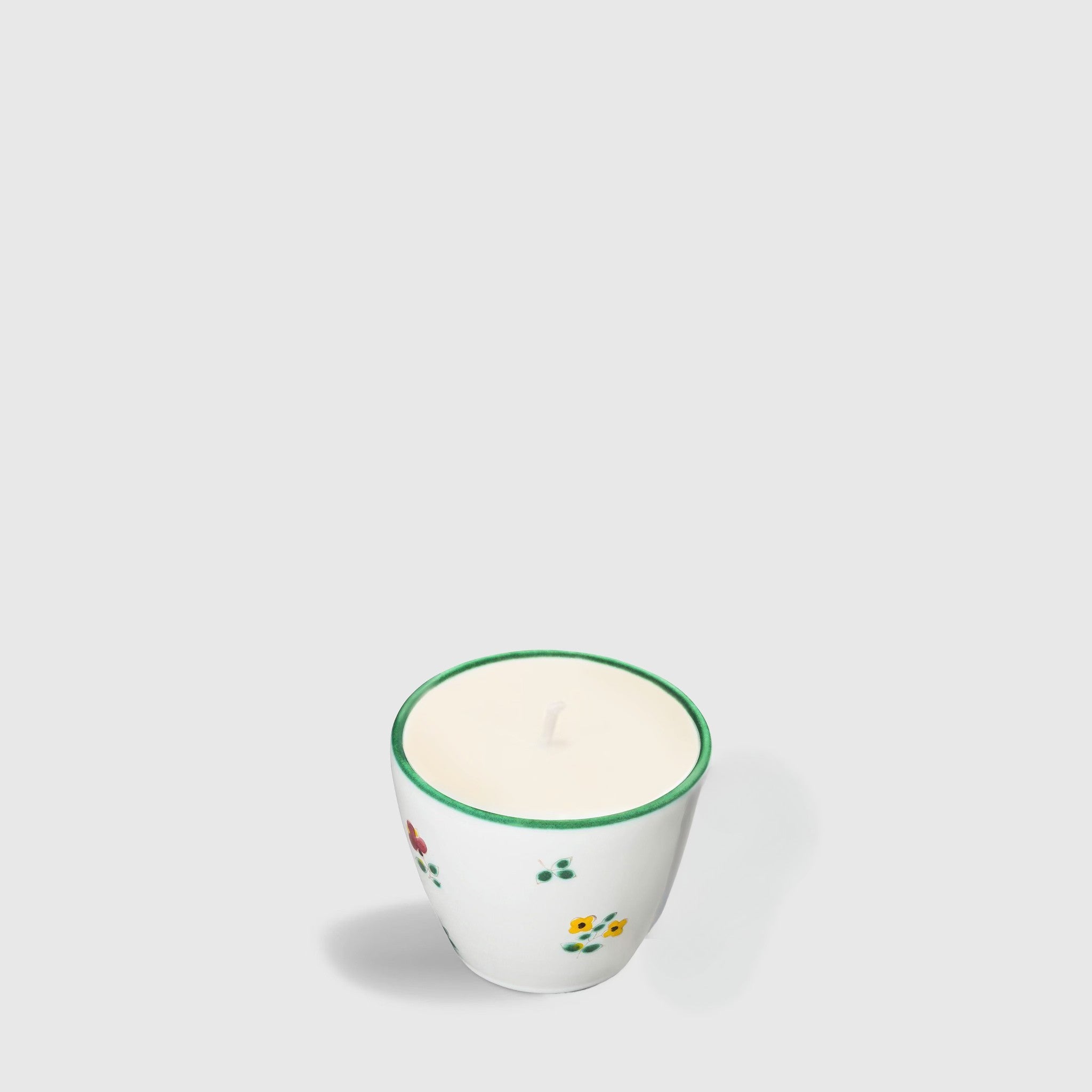 Gmundner Espresso Tasse Streublumen Kerze (ohne Henkel) 60ML