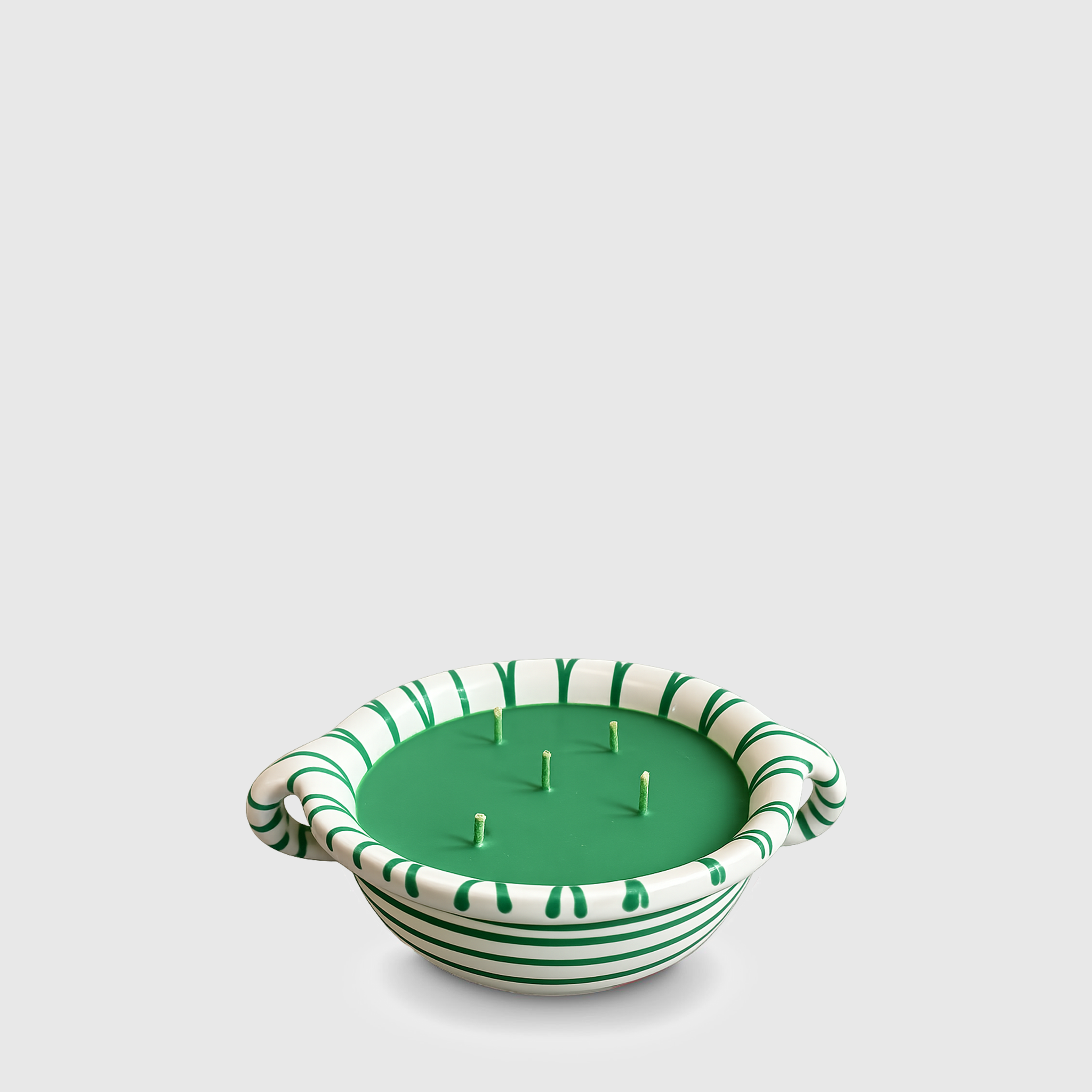 Pot Gmundner vert flammé Weitling vert, 17cm de diamètre, 600ML