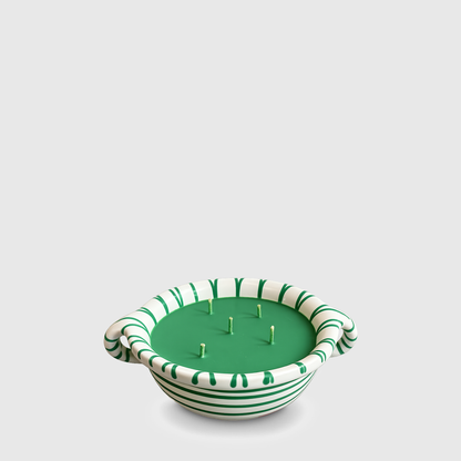 Pot Gmundner vert flammé Weitling vert, 17cm de diamètre, 600ML