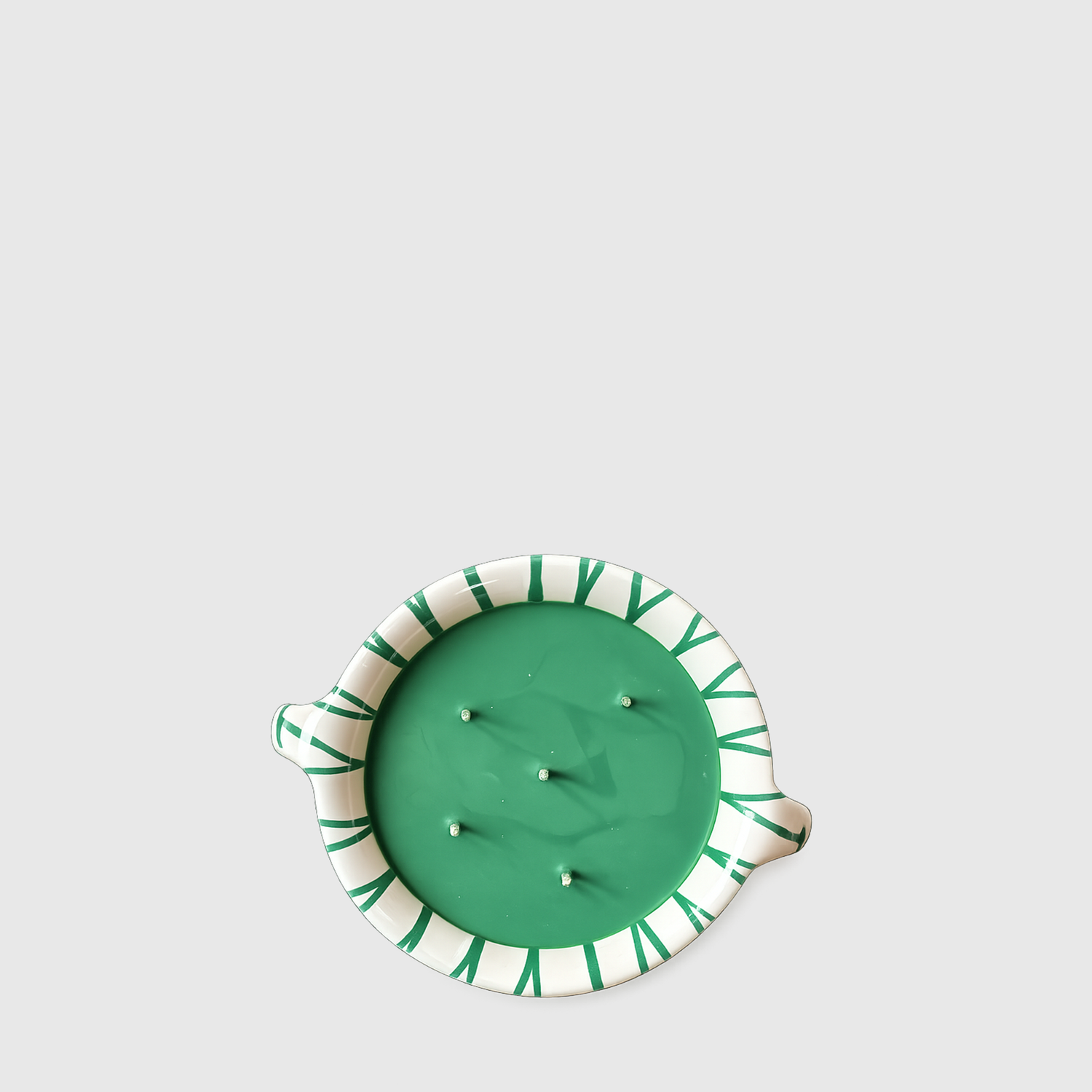 Pot Gmundner vert flammé Weitling vert, 17cm de diamètre, 600ML