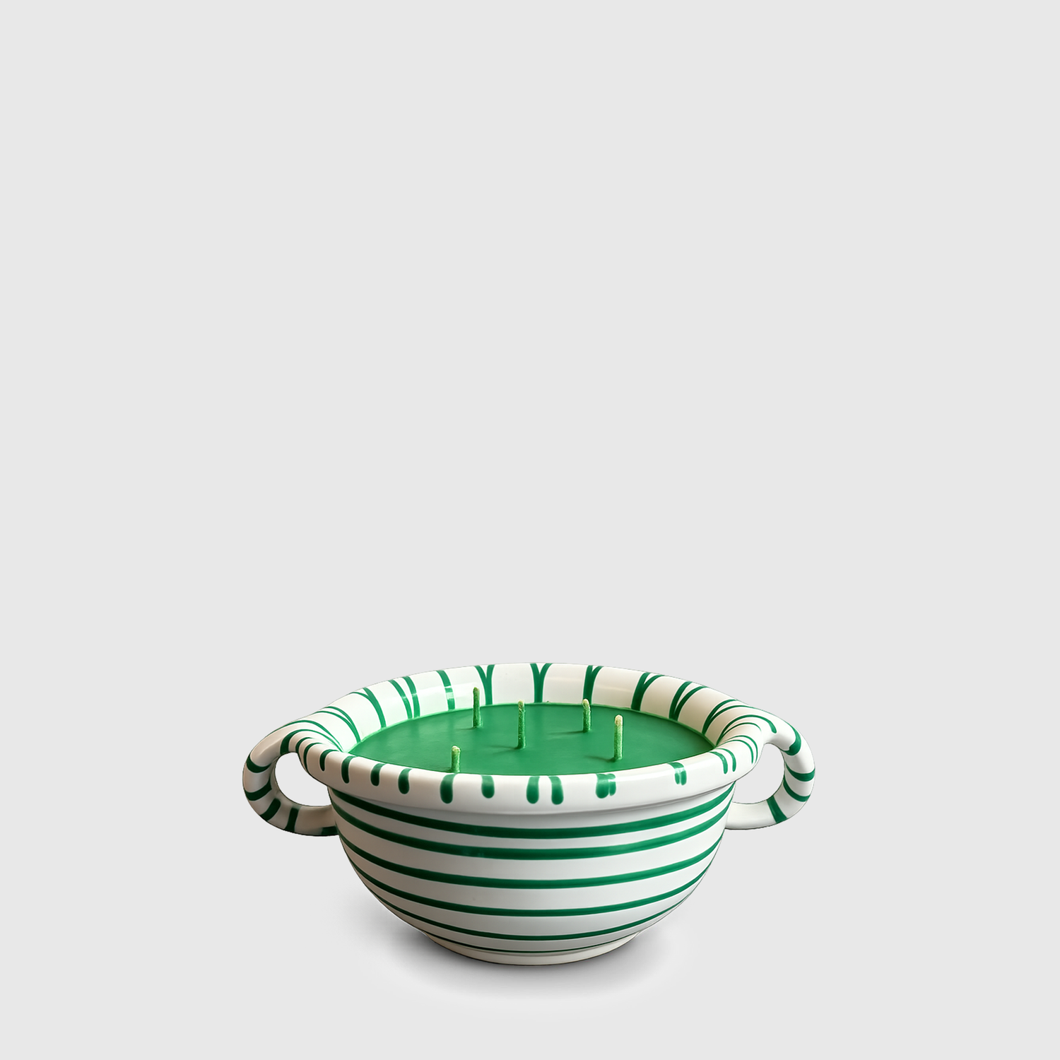 Pot Gmundner vert flammé Weitling vert, 17cm de diamètre, 600ML