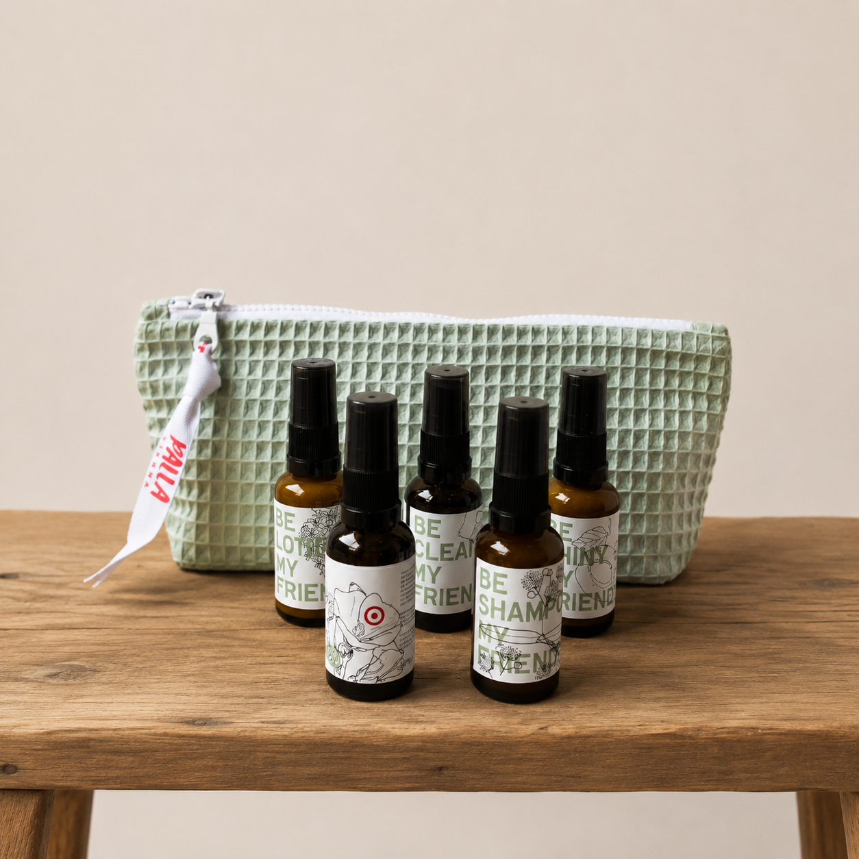 BE ANYWHERE Travel Set Vegane Naturkosmetik 5 Produkte