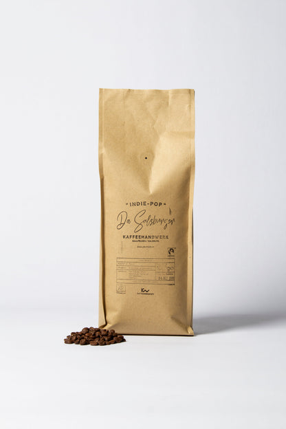 Da Salzburger Kaffee "INDI POP" / Fairtrade &amp; Bio Arabica / 1er Blend / 1kg