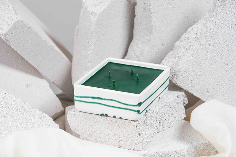 Gmundner Gefäss grün geflammt 300ML