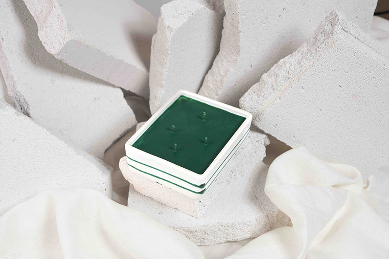 Gmundner Gefäss grün geflammt 300ML