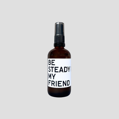 BE STEADY interior & room spray with Swiss stone pine and bergamot