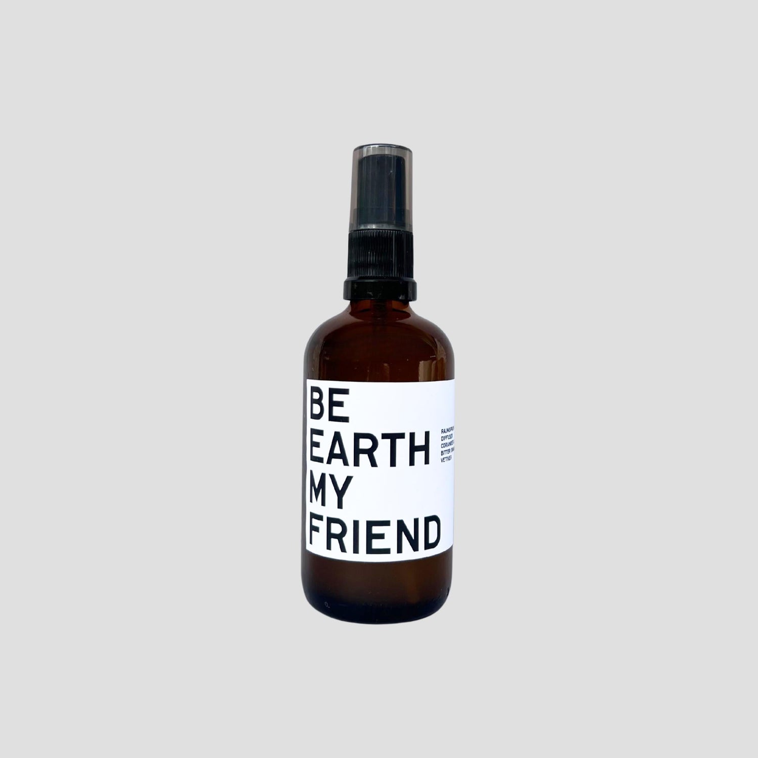 BE EARTH interior & room spray with coriander, bitter orange and vetiver