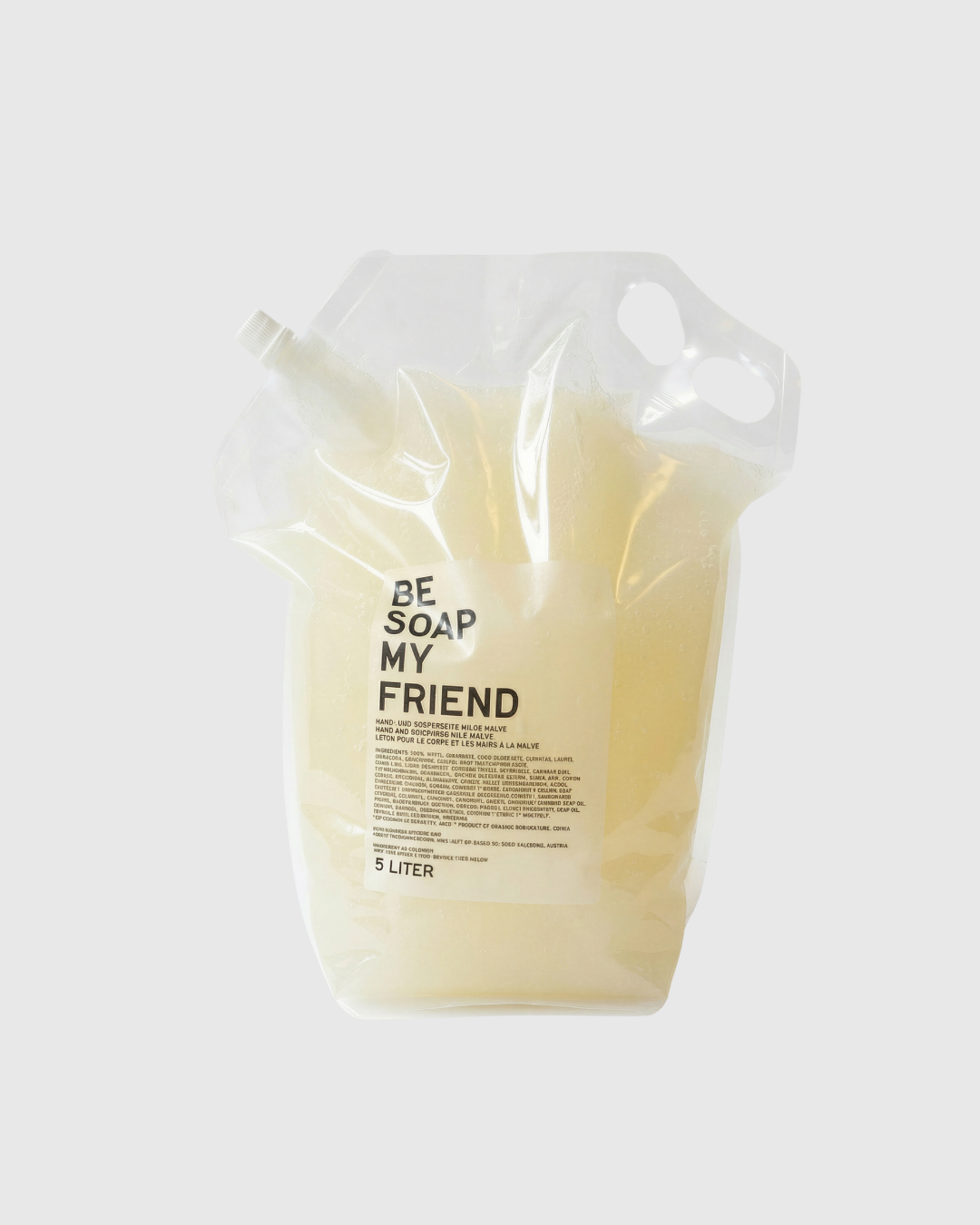 Hand and body soap with MALVE REFILLS
