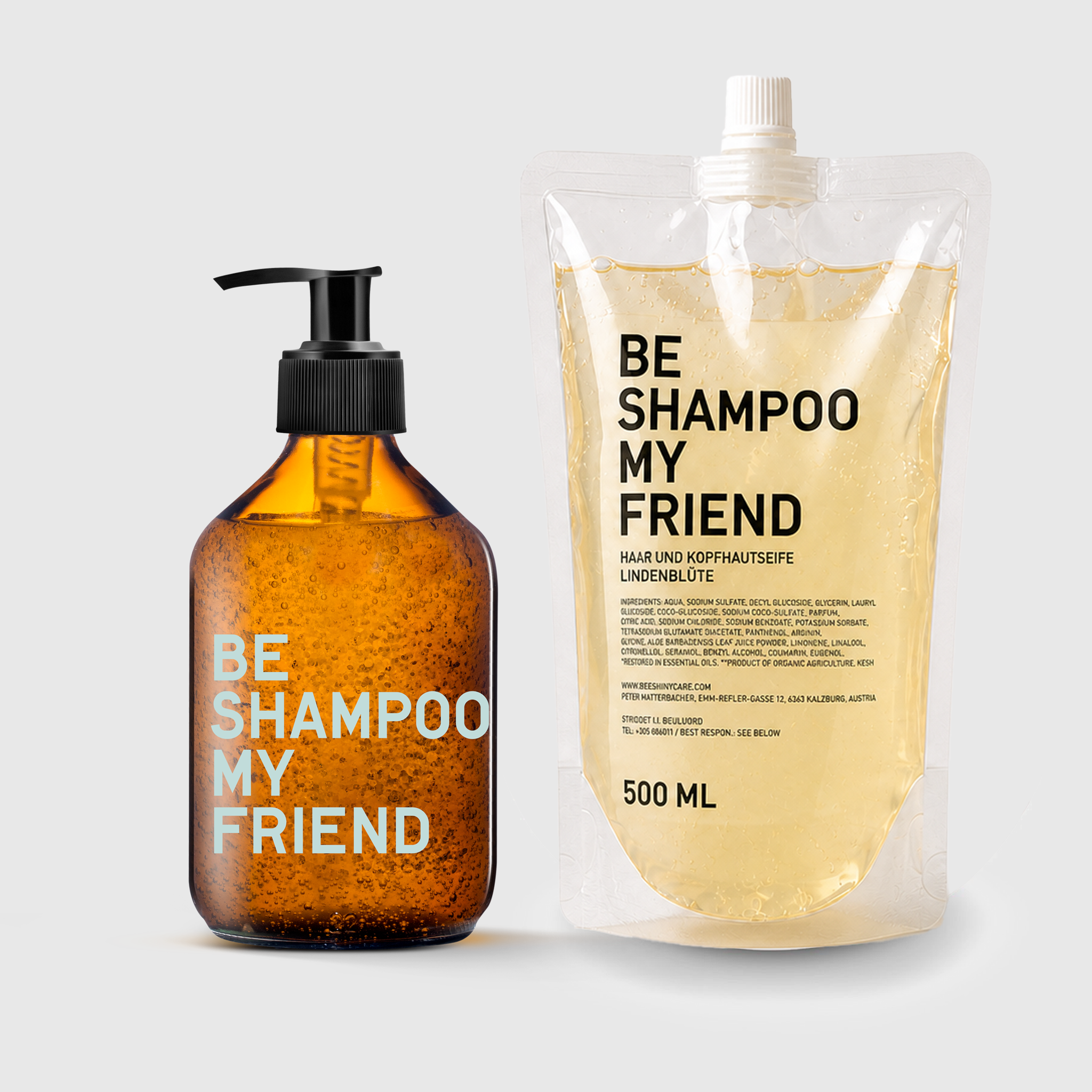 BE BUNDLE SHAMPOO 300ML und Refill 500ML Vegan Shampoo