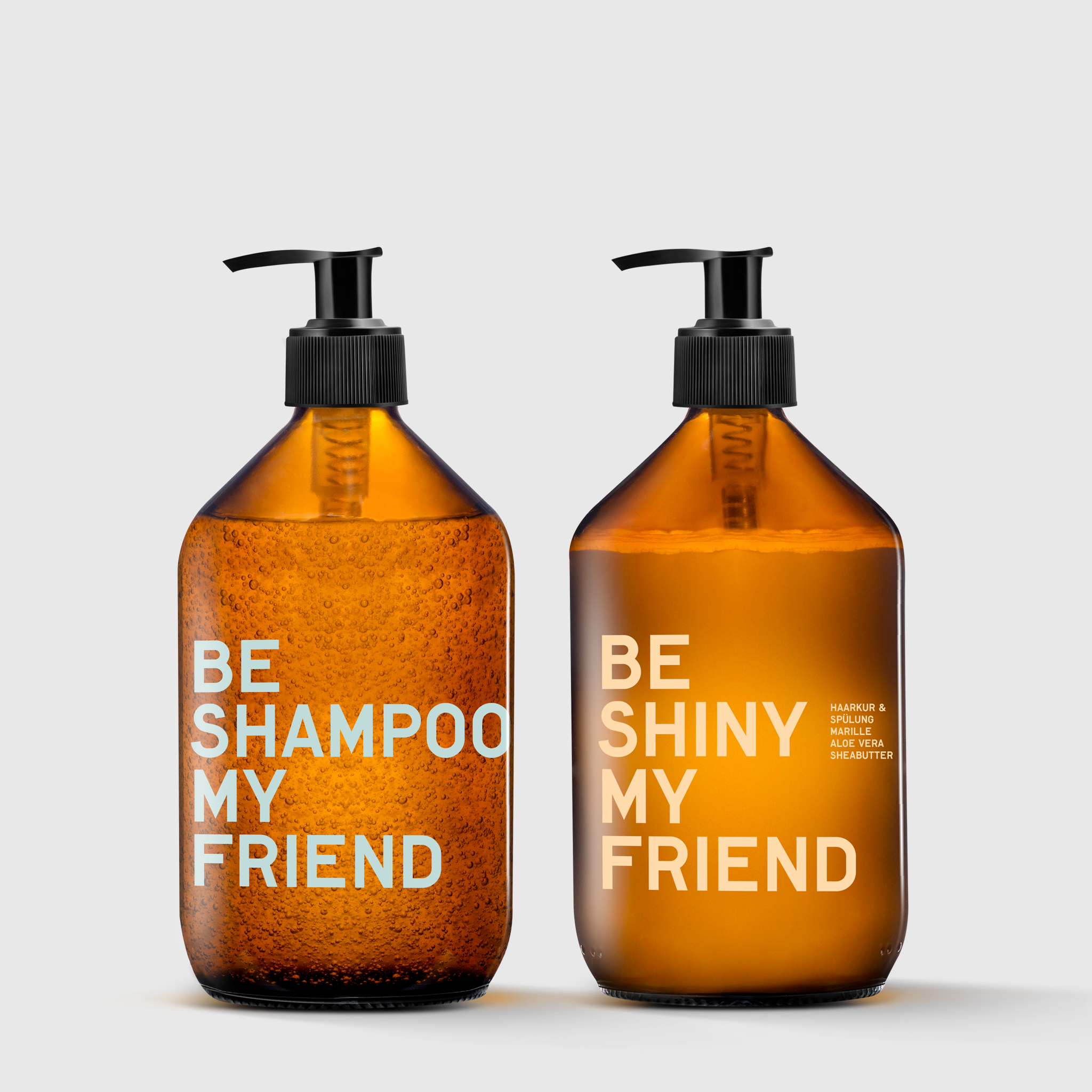 BE SHAMPOO &amp; SHINY BUNDLE Vegane Haarpflege 500ml