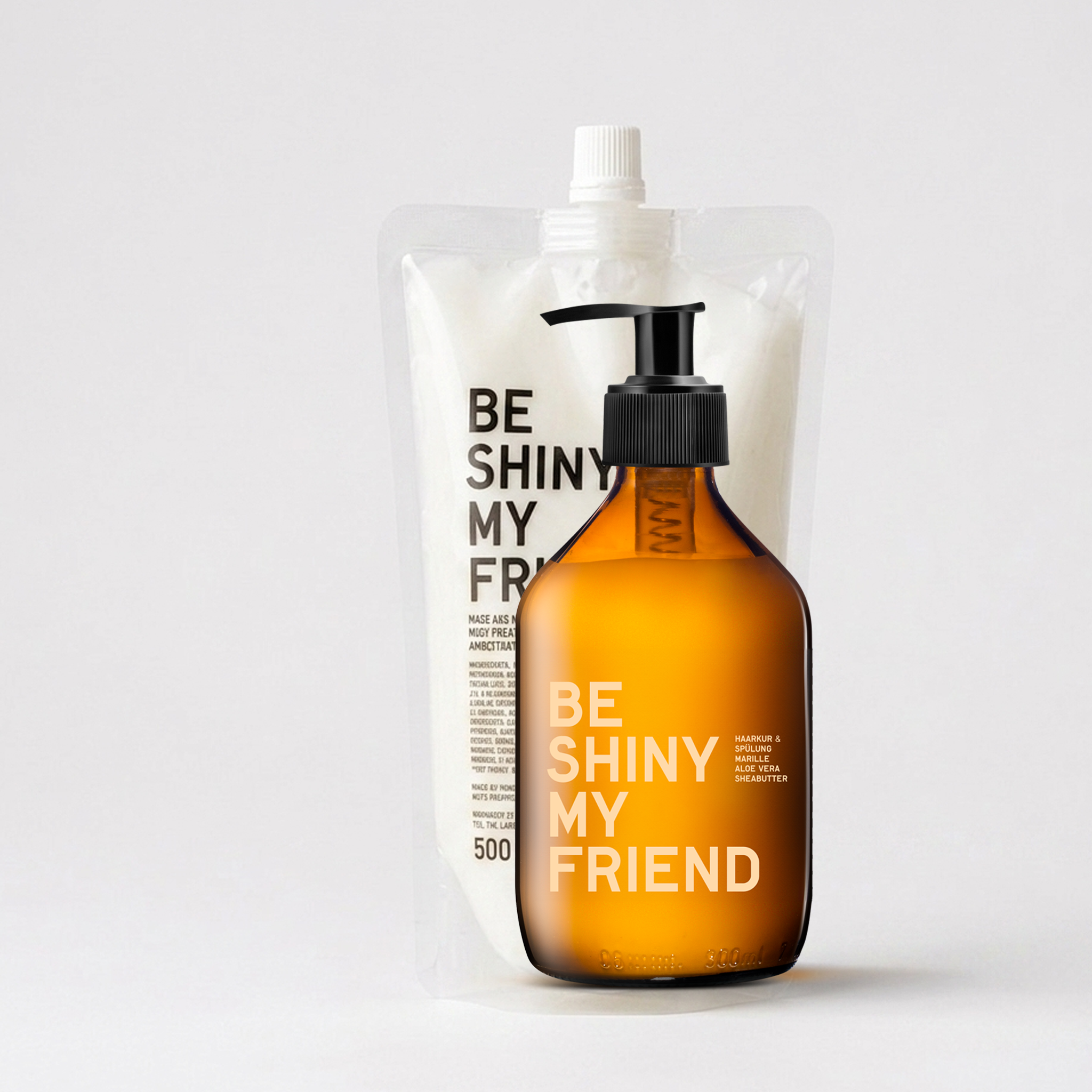 BE BUNDLE SHINY 1 x 300ML und 1 x 500ML REFILL Vegan Rinse