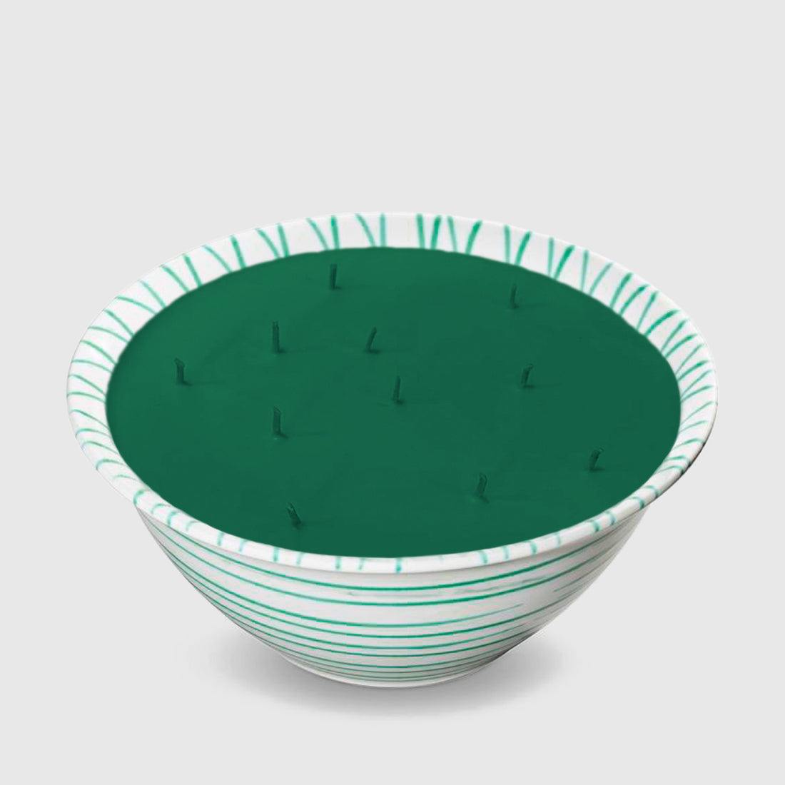 Gmundner Schüssel grün geflammt 26Ø 2000ML